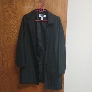Old Navy Women's Black Trench Coat